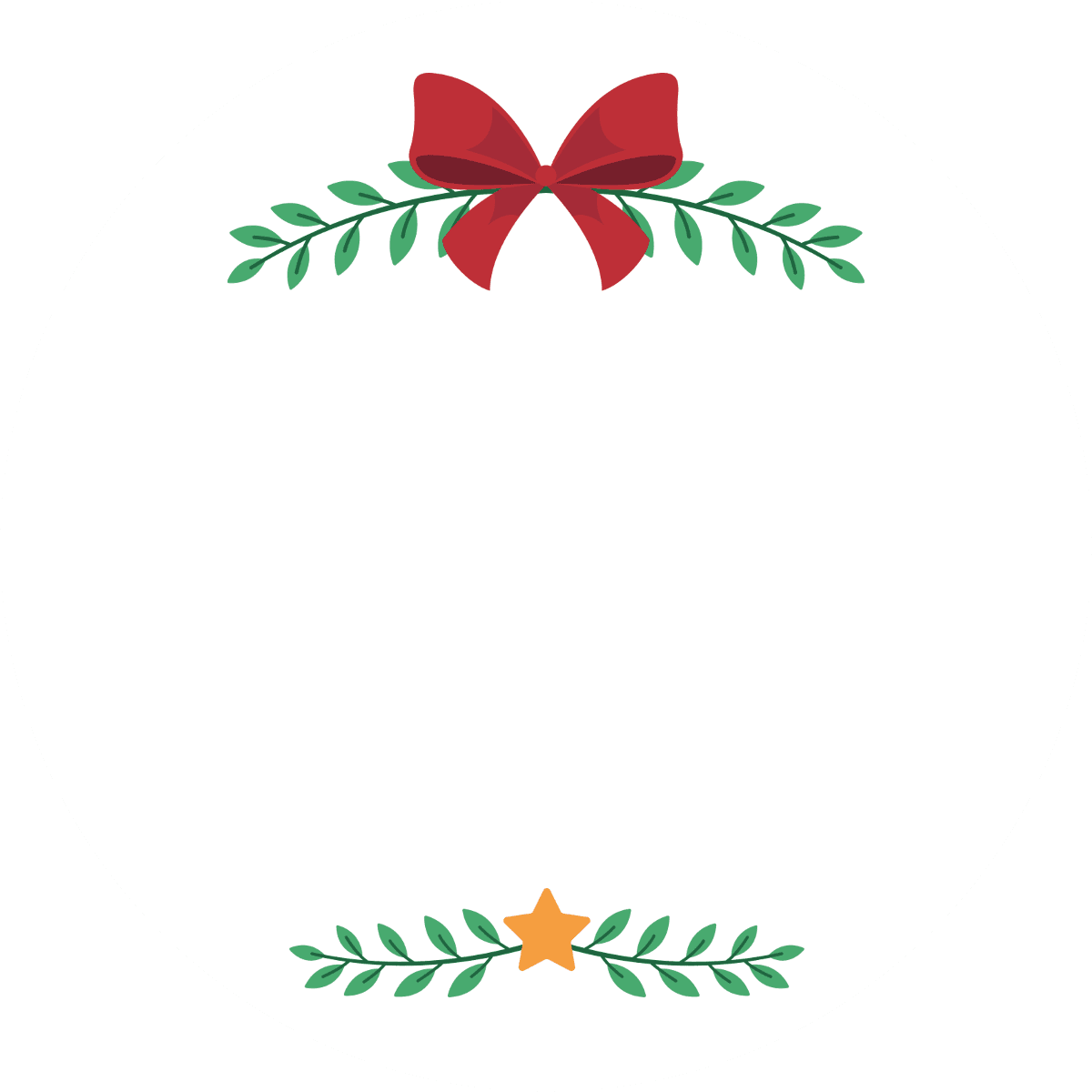 Christmas & Holidays label template