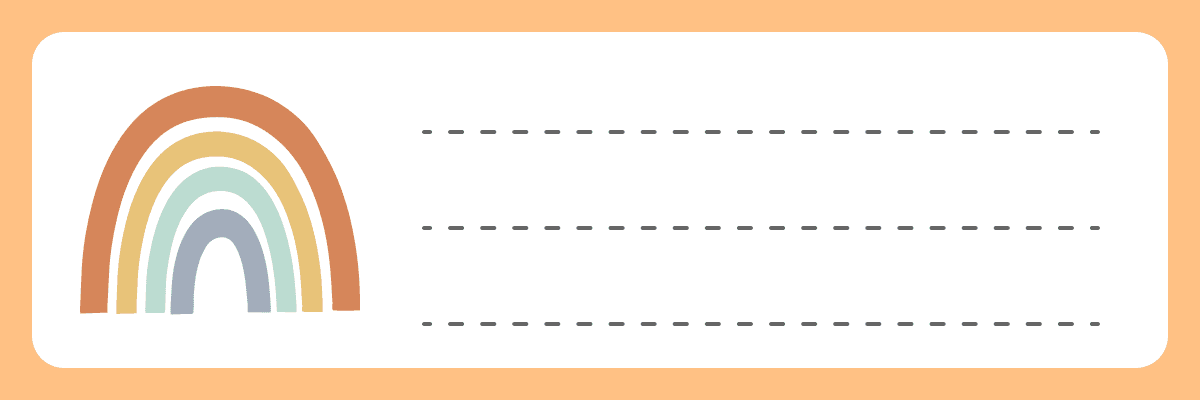 School & Notes label template