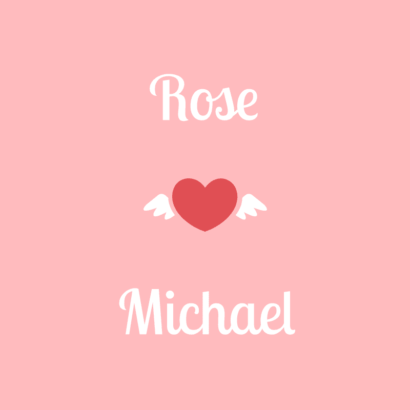 Love & Events label template
